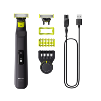 Philips Face and Body Shaver | QP6542/15 OneBlade Pro 360 | Operating time (max) 90 min | Wet & Dry | Lithium Ion | Black Philips Face and Body Shaver | QP6542/15 OneBlade Pro 360 | Operating time (max) 90 min | Wet & Dry | Lithium Ion | Black