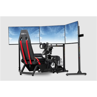 Next Level Racing | Flight Simulator Cockpit | Black and Red Next Level Racing | Flight Simulator Cockpit | Black and Red