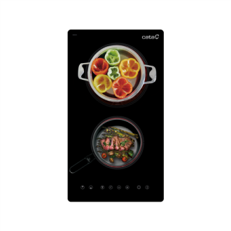 CATA Hob | TD 3002 BK | Vitroceramic | Number of burners/cooking zones 2 | Touch | Timer | Black CATA Hob | TD 3002 BK | Vitroceramic | Number of burners/cooking zones 2 | Touch | Timer | Black