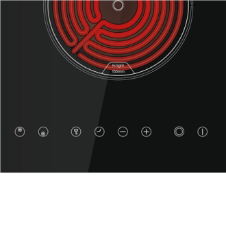 CATA Hob | TD 3002 BK | Vitroceramic | Number of burners/cooking zones 2 | Touch | Timer | Black CATA Hob | TD 3002 BK | Vitroceramic | Number of burners/cooking zones 2 | Touch | Timer | Black