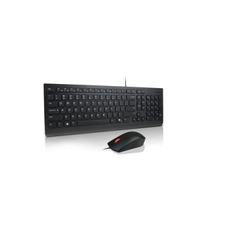 Lenovo Essential Wired Combo Keyboard and Mouse | Keyboard and Mouse Set | Wired | Mouse included | Lithuanian | Black Lenovo Essential Wired Combo Keyboard and Mouse | Keyboard and Mouse Set | Wired | Mouse included | Lithuanian | Black