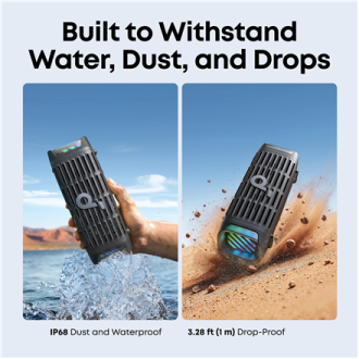 Anker Soundcore Speaker | Boom 3i | 50 W | Waterproof | Bluetooth | Wireless connection | Portable | Black Anker Soundcore Speaker | Boom 3i | 50 W | Waterproof | Bluetooth | Wireless connection | Portable | Black