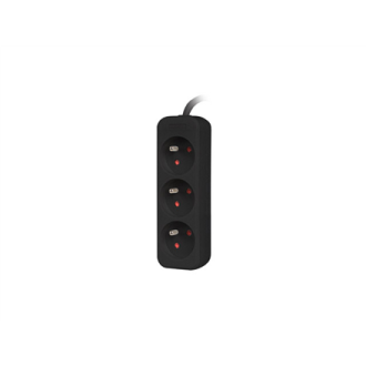 Lanberg Cable Power Strip, 3X French Outlets Quality-Grade Copper, 3 m | PS0-03E-0300-BK Lanberg Cable Power Strip, 3X French Outlets Quality-Grade Copper, 3 m | PS0-03E-0300-BK