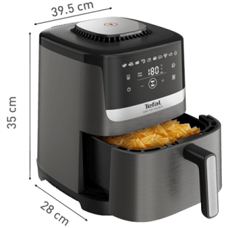 TEFAL Air Fryer | Easy Fry Silence EY551HE0 | Power 1650 W | Capacity 5 L | Gray TEFAL Air Fryer | Easy Fry Silence EY551HE0 | Power 1650 W | Capacity 5 L | Gray