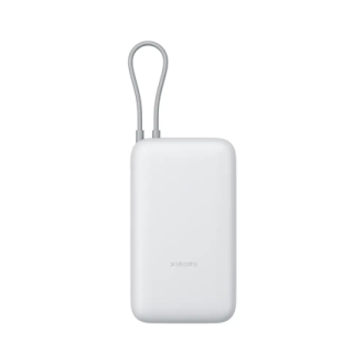Xiaomi Power Bank 20000mAh (Integrated Cable) | 20000 mAh | Light Gray Xiaomi Power Bank 20000mAh (Integrated Cable) | 20000 mAh | Light Gray