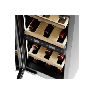 Caso Wine cooler | WineDeluxe WDU 18 | Energy efficiency class F | Built-in | Bottles capacity 18 | Black Caso Wine cooler | WineDeluxe WDU 18 | Energy efficiency class F | Built-in | Bottles capacity 18 | Black