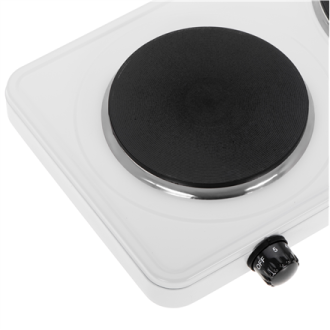 Adler Hot Plate | AD 6520 | Number of burners/cooking zones 2 | Electric | White Adler Hot Plate | AD 6520 | Number of burners/cooking zones 2 | Electric | White