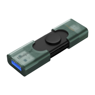 Kingston DataTraveler Duo | 128 GB | USB Type-C/Type-A | Black/Green Kingston DataTraveler Duo | 128 GB | USB Type-C/Type-A | Black/Green