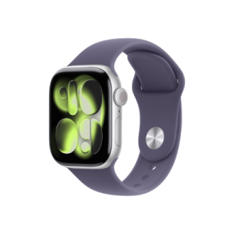Apple Watch Series 11 GPS + Cellular 42mm Silver Aluminium Case with Purple Fog Sport Band - M/L | Apple Apple Watch Series 11 GPS + Cellular 42mm Silver Aluminium Case with Purple Fog Sport Band - M/L | Apple