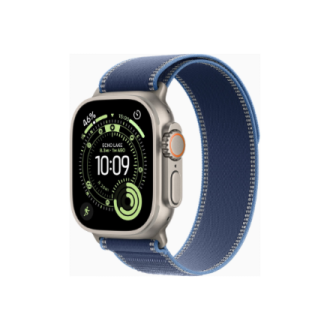Apple Watch Ultra 3 GPS + Cellular 49mm Natural Titanium Case with Blue/Bright Blue Trail Loop - M/L | Apple Apple Watch Ultra 3 GPS + Cellular 49mm Natural Titanium Case with Blue/Bright Blue Trail Loop - M/L | Apple