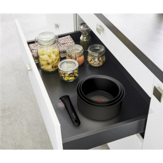 TEFAL Pot Set, 4 pcs | L7649453 Ingenio Ultimate | Aluminum | Black TEFAL Pot Set, 4 pcs | L7649453 Ingenio Ultimate | Aluminum | Black