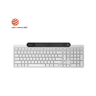 Lenovo 800 Self-Charging Bluetooth Keyboard-US English | Keyboard | Bluetooth | US English | White Lenovo 800 Self-Charging Bluetooth Keyboard-US English | Keyboard | Bluetooth | US English | White