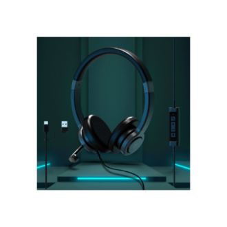 PORT CONNECT | Stereo USB Headphone PRO ON'R 300 | Wired | On-ear | Black | Noise canceling PORT CONNECT | Stereo USB Headphone PRO ON'R 300 | Wired | On-ear | Black | Noise canceling