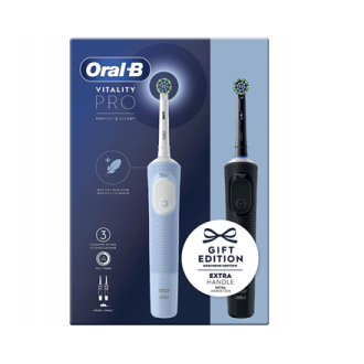Oral-B Electric Toothbrushes | Vitality Pro Duo | Rechargeable | For adults | Number of brush heads included 2 | Number of teeth