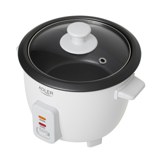 Adler Rice Cooker | AD 6418 | 300 W | 0.6 L | Number of programs 2 | White Adler Rice Cooker | AD 6418 | 300 W | 0.6 L | Number of programs 2 | White