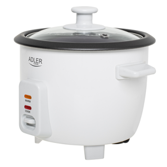 Adler Rice Cooker | AD 6418 | 300 W | 0.6 L | Number of programs 2 | White Adler Rice Cooker | AD 6418 | 300 W | 0.6 L | Number of programs 2 | White