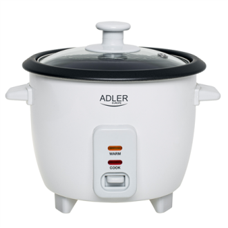 Adler Rice Cooker | AD 6418 | 300 W | 0.6 L | Number of programs 2 | White Adler Rice Cooker | AD 6418 | 300 W | 0.6 L | Number of programs 2 | White