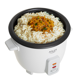 Adler Rice Cooker | AD 6418 | 300 W | 0.6 L | Number of programs 2 | White Adler Rice Cooker | AD 6418 | 300 W | 0.6 L | Number of programs 2 | White