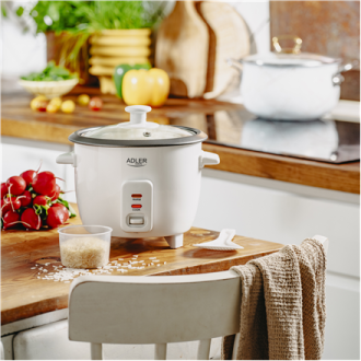 Adler Rice Cooker | AD 6418 | 300 W | 0.6 L | Number of programs 2 | White Adler Rice Cooker | AD 6418 | 300 W | 0.6 L | Number of programs 2 | White