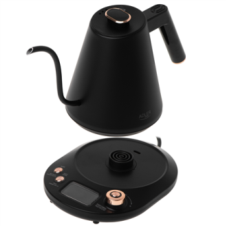 Adler Kettle | AD 1349 | Electric | 1100 W | 1 L | Stainless steel | 360 rotational base | Black/Gold Adler Kettle | AD 1349 | Electric | 1100 W | 1 L | Stainless steel | 360 rotational base | Black/Gold