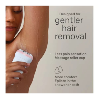 Braun Epilator | SE7030 Silk- pil Series 7 | Operating time (max) 40 min | Number of power levels 2 | Wet & Dry | White/Pink Braun Epilator | SE7030 Silk- pil Series 7 | Operating time (max) 40 min | Number of power levels 2 | Wet & Dry | White/Pink