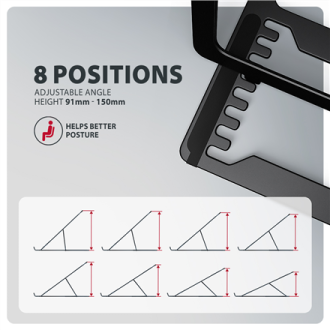 AXAGON STND-LAB stand for laptops and tablets | Adjustable Height, Angle | 10-17.3 AXAGON STND-LAB stand for laptops and tablets | Adjustable Height, Angle | 10-17.3