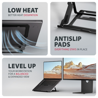 AXAGON STND-LAB stand for laptops and tablets | Adjustable Height, Angle | 10-17.3 AXAGON STND-LAB stand for laptops and tablets | Adjustable Height, Angle | 10-17.3