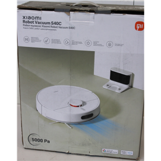 SALE OUT. Xiaomi Robot Vacuum S40C EU | Xiaomi Robot Vacuum S40C EU | Wet&Dry | 2600 mAh | Dust capacity 0.52 L | 5000 Pa | Whit SALE OUT. Xiaomi Robot Vacuum S40C EU | Xiaomi Robot Vacuum S40C EU | Wet&Dry | 2600 mAh | Dust capacity 0.52 L | 5000 Pa | Whit