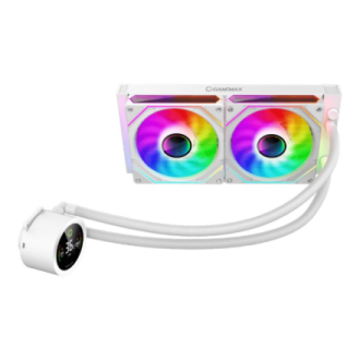 Gamemax CPU Liquid Cooler | ICEBURG 240 DIGITAL WH | White Gamemax CPU Liquid Cooler | ICEBURG 240 DIGITAL WH | White