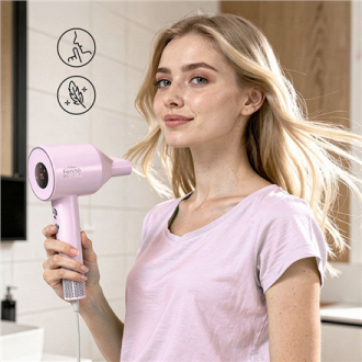 ETA Hair dryer | Fenit Pastels ETA831990000 | 1600 W | Number of temperature settings 3 | Ionic function | Light Pink | Diffuser ETA Hair dryer | Fenit Pastels ETA831990000 | 1600 W | Number of temperature settings 3 | Ionic function | Light Pink | Diffuser