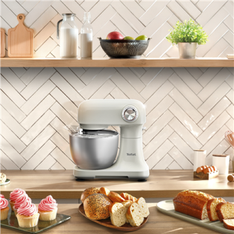 TEFAL QB140AF0 Bake Easy | Kitchen Machine | 500 W | Number of speeds 12 | Bowl capacity 3.5 L | Beige TEFAL QB140AF0 Bake Easy | Kitchen Machine | 500 W | Number of speeds 12 | Bowl capacity 3.5 L | Beige