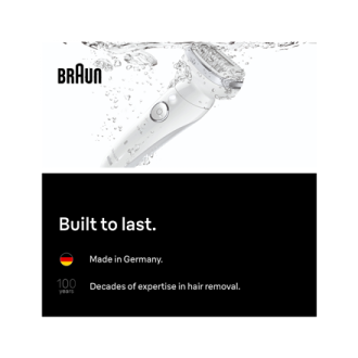Braun Silk- pil 9 SES9-030 | Epilator | Operating time (max) 50 min | Number of power levels 2 | Wet & Dry | White/Silver Braun Silk- pil 9 SES9-030 | Epilator | Operating time (max) 50 min | Number of power levels 2 | Wet & Dry | White/Silver