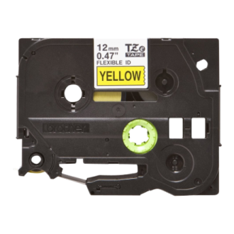 Brother | TZe-FX631 Flexible ID Laminated Tape | Black on Yellow | TZe | 8 m | 1.2 cm