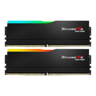 G.Skill | Ripjaws M5 Neo RGB | 32 GB | DDR5 | 6000 MHz | PC/server | Registered No | ECC No G.Skill | Ripjaws M5 Neo RGB | 32 GB | DDR5 | 6000 MHz | PC/server | Registered No | ECC No