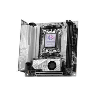 MSI MPG B850I EDGE TI WIFI | Processor family AMD B850 | Processor socket AM5 | DDR5 | Supported hard disk drive interfaces SATA