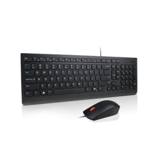 Lenovo Essential Wired Combo Keyboard and Mouse | Keyboard and Mouse Set | Wired | Mouse included | Estonian | Black