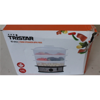 SALE OUT. Tristar | Food Steamer | VS-3914 | Silver | 1200 W | Capacity 11 L | DAMAGED PACKAGING | Number of baskets 3 SALE OUT. Tristar | Food Steamer | VS-3914 | Silver | 1200 W | Capacity 11 L | DAMAGED PACKAGING | Number of baskets 3