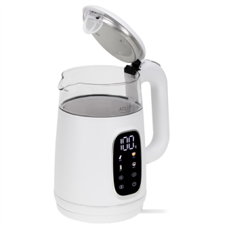 Adler Kettle with LED Display | AD 1305 | Electric | 2200 W | 1.7 L | Plastic | 360 rotational base | White/Silver