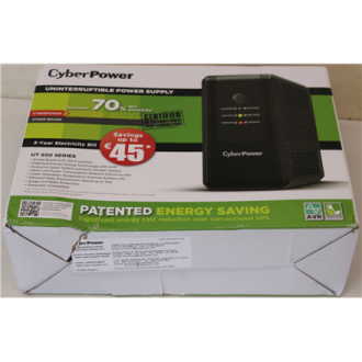 SALE OUT. CyberPower UT650EG Backup UPS Systems | SALE OUT. | CyberPower Backup UPS Systems | UT650EG | 650 VA | 360 W | DAMAGED SALE OUT. CyberPower UT650EG Backup UPS Systems | SALE OUT. | CyberPower Backup UPS Systems | UT650EG | 650 VA | 360 W | DAMAGED