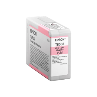 Epson T85060N ink, Light magenta | Epson Epson | C13T85060N | Epson T8506 - vivid light magenta - original - ink cartridge | Ink Epson T85060N ink, Light magenta | Epson Epson | C13T85060N | Epson T8506 - vivid light magenta - original - ink cartridge | Ink