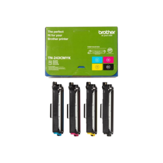 Brother TN-243CMYK, Toner Value Pack | Brother TN243CMYK | Brother TN243CMYK Value Pack - 4-pack - black, yellow, cyan, magenta Brother TN-243CMYK, Toner Value Pack | Brother TN243CMYK | Brother TN243CMYK Value Pack - 4-pack - black, yellow, cyan, magenta