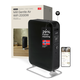Mill | WiFI GEN3 Oil Filled Radiator | OIL2000WIFI3 | Oil Filled Radiator | 2000 W | Number of power levels 3 | Black Mill | WiFI GEN3 Oil Filled Radiator | OIL2000WIFI3 | Oil Filled Radiator | 2000 W | Number of power levels 3 | Black