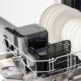 TEFAL Fryer | EY905D10 | Capacity 5.2+3.1 L | Hot air technology | Stainless Steel/Black TEFAL Fryer | EY905D10 | Capacity 5.2+3.1 L | Hot air technology | Stainless Steel/Black