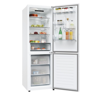 Candy Refrigerator | CNCQ2T618EW | Energy efficiency class E | Free standing | Combi | Height 185 cm | No Frost system | Fridge 