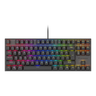 Genesis | THOR 303 | Mechanical Gaming Keyboard | Wired | US | Outemu Peach Silent | Black Genesis | THOR 303 | Mechanical Gaming Keyboard | Wired | US | Outemu Peach Silent | Black
