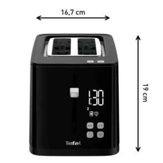 TEFAL Toaster | TT6408 | Power 850 W | Number of slots 2 | Housing material Plastic | Black TEFAL Toaster | TT6408 | Power 850 W | Number of slots 2 | Housing material Plastic | Black