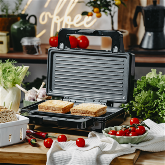 Adler Sandwich maker 2 in 1 | AD 3073 | 1000 W | Number of plates 2 | Stainless Steel/Black Adler Sandwich maker 2 in 1 | AD 3073 | 1000 W | Number of plates 2 | Stainless Steel/Black