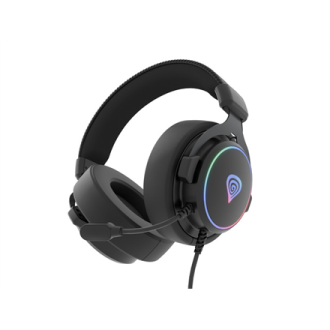 Genesis | Gaming Headset | Neon 764 | Wired | Over-Ear | Microphone | Black