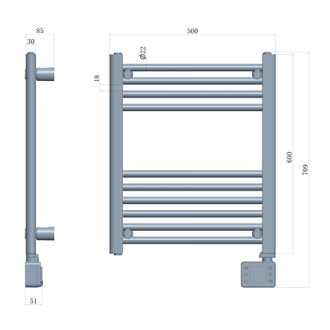 Adler LED Electric Bathroom Radiator | AD 7823 | Radiator | 400 W | White | IP24 Adler LED Electric Bathroom Radiator | AD 7823 | Radiator | 400 W | White | IP24