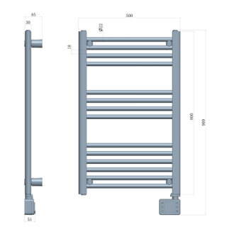 Adler LED Electric Bathroom Radiator | AD 7824 | Radiator | 600 W | White | IP24 Adler LED Electric Bathroom Radiator | AD 7824 | Radiator | 600 W | White | IP24